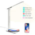 10W LED Desk Lamp with phone Wireless Charger, USB Charging Port, Dimmable Eye-Caring Office Lamp for Work,  Folding Design Decorative Table Lamp Cute Study Lamps for Bedroom Décor