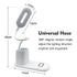 10W QI Quick Wireless Charging LED Desk Lamp Flexible Touch Dimmable Eye Protect Reading Table Light Bedroom Office Table Lamp Decorative Table Lamp Cute Study Lamps for Bedroom Décor