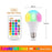 110V 220V Bluetooth E27 RGBW LED Bulb Lights 5W 10W 15W RGB Lampada Changeable Colorful RGBWW LED Lamp With Remote+Memory Mode  Smart Light Bulbs, RGBCW Color Changing Light Bulb Dimmable, 7W A19 led Bulb 60W Equivalent, Smart Bulbs That Work