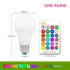 110V 220V E27 RGB LED Bulb Lights 5W 10W 15W RGB Lampada Changeable Colorful RGBW LED Lamp With IR Remote Control+Memory Mode RGB LED Light Bulbs, 10W LED Color Changing Light Bulb with Remote Control