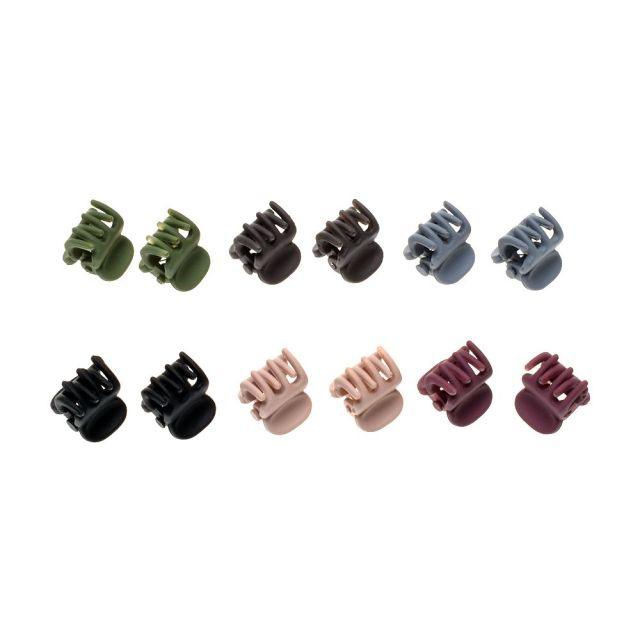 12/Lot Girls Cute Small Matte Texture Hair Claws Children Lovely Hair Clips Hairpins Headbands Kids Fashion Hair Accessories Hairgrip Headwear for Women