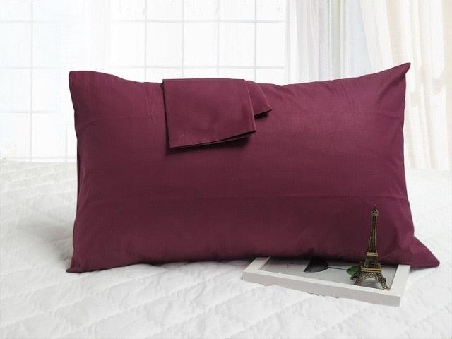 1/2pcs Cotton Pillowcase Solid Color Pillow Cover Home Bed Bedding for Standard Size Solid Color Long Pillow Case Soft Comfortable Adults Double Luxury Body Pillow Cover - STEVVEX Decor - 54, Cotton Cushion Cover, Cotton Pillow Covers, Cotton Pillowcase, Decorative Cushion Cases, decorative cushion cover, Decorative Pillow Case, Decorative Pillow Covers, Decorative Pillows, Elegant Cushion covers, Long Pillow Covers, Pillow covers, Red Cushion Cover, Solid Color Pillow Cover, Throw Pillow Case - Stevvex.com