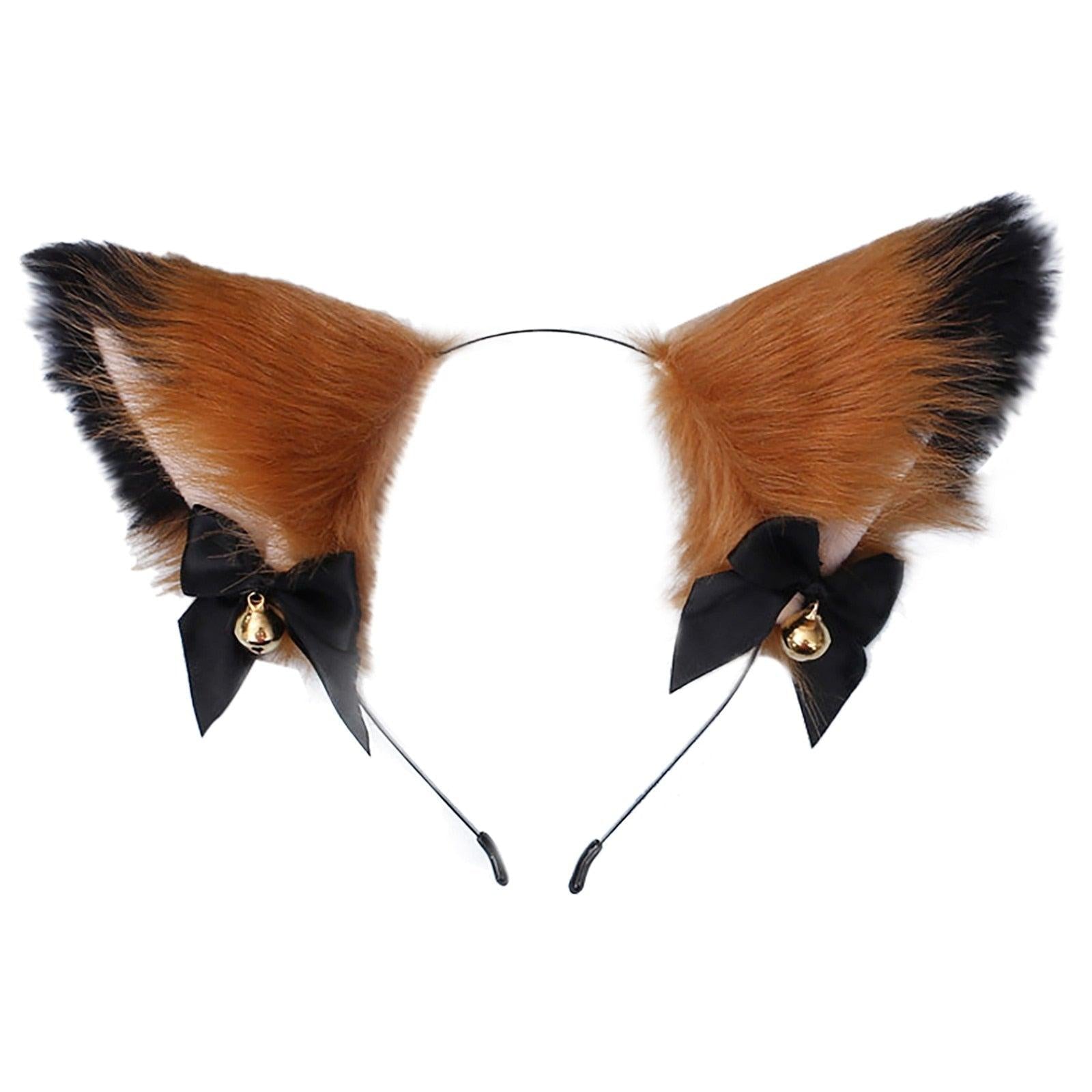15 Colors Beautiful Masquerade Halloween Cat Ears Cosplay Cat Ear Party Costume Bow Tie Bell Headwear Headband Gorgeous Hair Accessories For Women