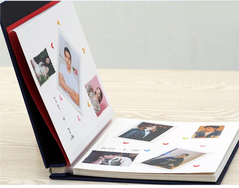 16-inch 20 Pages Self Adhesive Photo Album DIY Scrapbook Rustic Linen Cloth Cover Personalize Album for Wedding Memory Album  Home Decor House Decoration DIY Memorable Gifts For Loved Ones