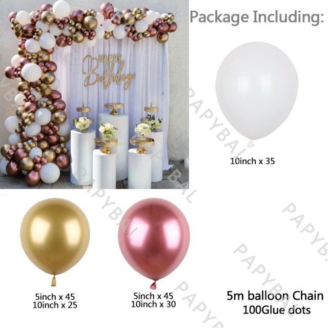 182Pcs Rose Gold Latex White Pink Balloons Arch Garland Kit For Wedding Party Decoration Birthday Baby Shower Office Party Gender Reveal - STEVVEX Balloons - 182PCS, 90, anniversery balloons, attractive balloons, Baby Balloons, baby pink balloons, baby shower balloons, balloon, balloons, Birthday Balloons, birthday theme balloons, bridal shower balloons, butterfly balloons, celebration balloons - Stevvex.com
