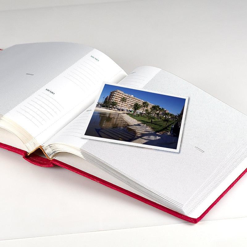 1Pc 4 Colors Holds Photos Slip In Memo Photo Album Family Memory Notebook Picture Albums 200 Photos For Photographs Albums Book  Scrapbook Paper Baby Family Scrapbook Albums