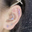 1PC Cluster Ear Tragus Helix Cartilage Piercing Surgical Steel Opal Nose Ring Septum Clicker Earring Labret Jewelry Nose Hoop Rings Hinged Ear Nose Septum Piercing Women Men Nose Tiny Helix Cartilage Tragus Ring Body Jewelry
