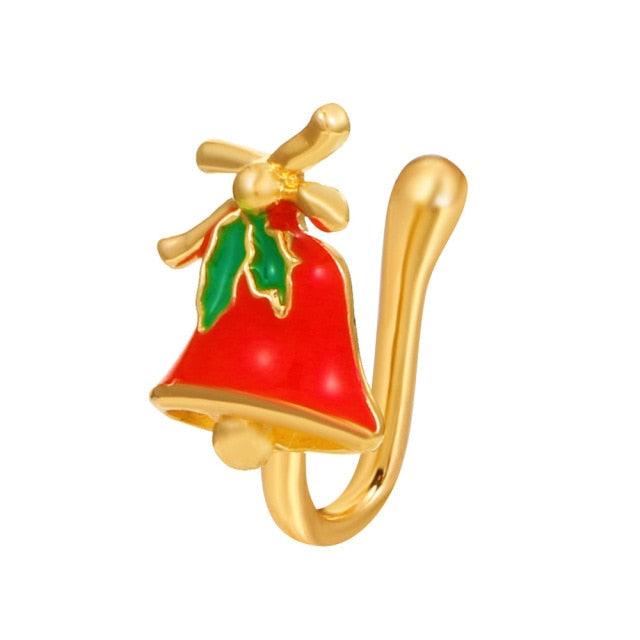 1Pc Crystal Butterfly Fake Nose Ring Non Piercing Clip On Nose Ring Indian Style Nose Cuff Fake Piercing Septum Goth Butterfly Copper Wire Spiral Fake Piercing Nose Ring Punk Gold Color Clip Nose Ring Jewelry Fake Piercings Gold Fake Nose Ring for Women