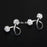 1pc Crystal Double Balls Twisted Helix Cartilage Earring Piercing Body Jewelry Ear Labret Ring Surgical Stainless Steel Helix Cartilage Tragus Stud Earring Hoops Twist Helix Earring 316L Stainless Steel Piercing Earrings Stud Body Piercing for Women