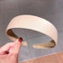 1PC Plastic Fashion Canvas Wide Headband Hair Band Headwear Bezel Hair Accessories For Woman Satin Covered Resin Hairbands Gorgeous Hair Accessories For Women