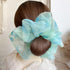 1PC Spring Summer Net Yarn Hair Bow Scrunchies Large Chiffon Women Elastic Hair Band Ponytail Holder Hair Tie Ponytail Holder Accessories for Women Girls