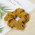 1PC Vintage Scrunchie Stretch Headband Dot Plaid Scrunchies Women Elastic Hair Bands Girls Hair Ties Striped Ponytail Holder Accessories for Women