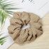 1PC Vintage Scrunchie Stretch Headband Dot Plaid Scrunchies Women Elastic Hair Bands Girls Hair Ties Striped Ponytail Holder Accessories for Women
