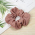 1PC Vintage Scrunchie Stretch Headband Dot Plaid Scrunchies Women Elastic Hair Bands Girls Hair Ties Striped Ponytail Holder Accessories for Women