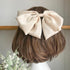 1PC Winter Velvet Bowknot Hair Clips Hand Tie Large Pigtail Bows Hairpin For Women Girls Satin Temperament Elegant Fashion Hairgrips Accessories For Party