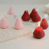 1PC/4PCS Strawberry Decorative Aromatic Candles Strawberry Shaped Scented Candle Mini Soy Wax Candle Small Scented Candle Wax Decorative Candle for Bedroom Bathroom Decoration Parties Soy Wax Scented Candle For Birthday Wedding Candle