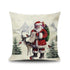 1Pcs Happy New Year Christmas Decorations Pillows Cover Merry Christmas Throw Cushion Covers Tree Reindeer Star Pillow Case For Party Home Decoration 45x45CM