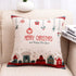 1Pcs Happy New Year Christmas Decorations Pillows Cover Merry Christmas Throw Cushion Covers Tree Reindeer Star Pillow Case For Party Home Decoration 45x45CM