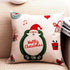 1Pcs Happy New Year Christmas Decorations Pillows Cover Merry Christmas Throw Cushion Covers Tree Reindeer Star Pillow Case For Party Home Decoration 45x45CM