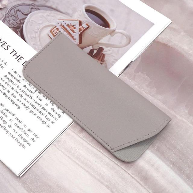 1pcs New Fashionable Sunglasses Bag Leather Glass Case Pouch Mobile Phone Wallet Storege Case Portable Glasses Organizer Pouch Bags Soft PU Leather Glasses Bag