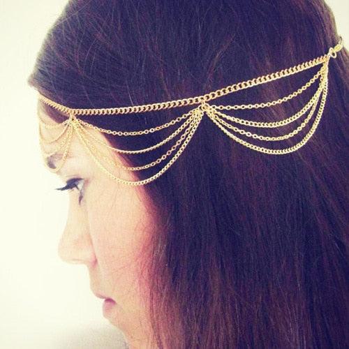 1pcs Vintage Faux Crystal Pearl Tiara Drop Bridal Headband Wedding Hair Accessories Crown Hair Band for Bride and Bridesmaids