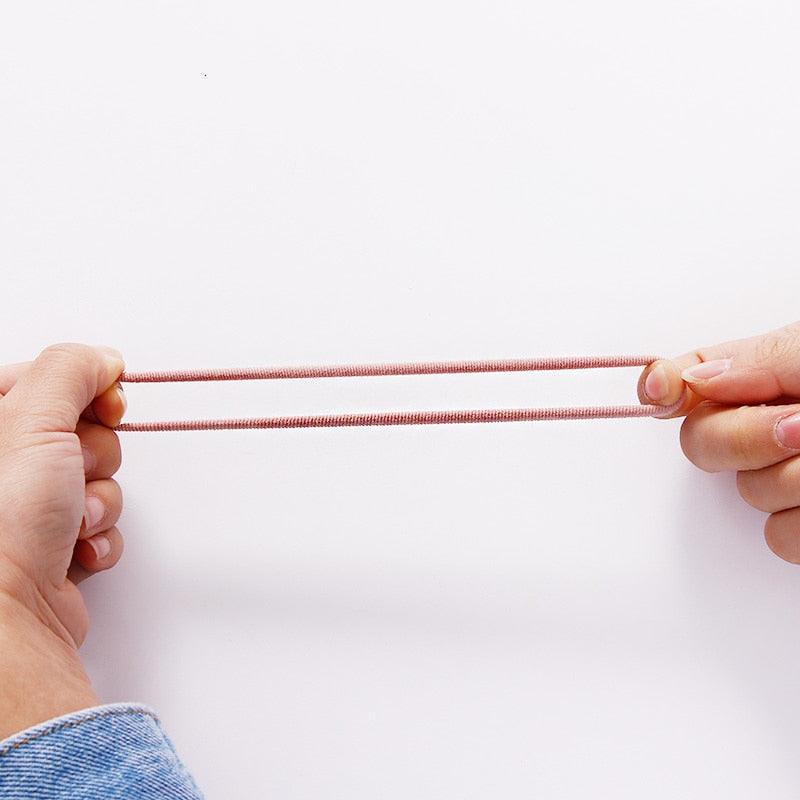 1Set 4cm Girls Cute Colorful Elastic Hair Bands Children Lovely Ponytail Holder Scrunchies Hair Ties Headbands Fashion Hairgrips Accessories For Party