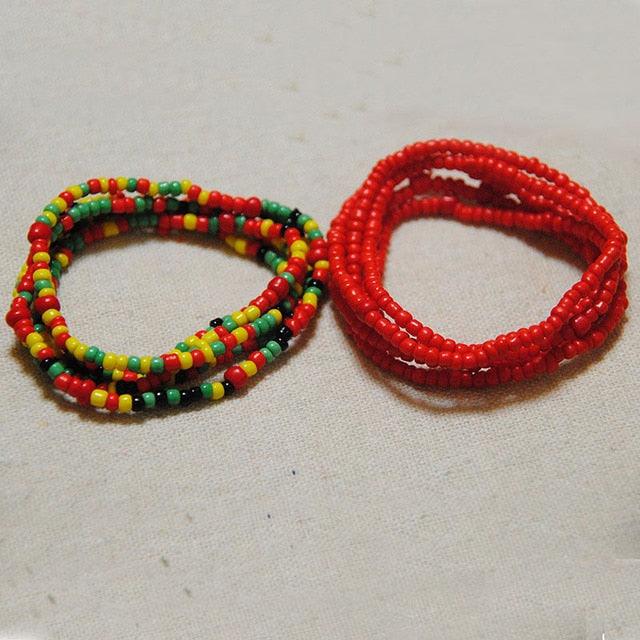 2 Pcs Summer Waist Bead Chains Belly Beads Colorful Beach Bikini Body Belly Chain Elastic Belly Chains Belt Summer Beach Costume Necklace Bead Stretchy Elastic String Summer Beach Bikini Jewelry for Women Jewelry for Women Girls