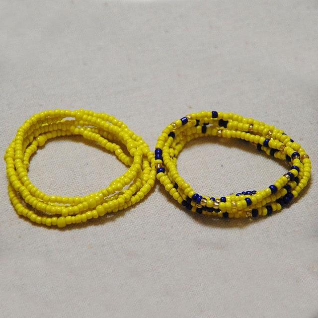 2 Pcs Summer Waist Bead Chains Belly Beads Colorful Beach Bikini Body Belly Chain Elastic Belly Chains Belt Summer Beach Costume Necklace Bead Stretchy Elastic String Summer Beach Bikini Jewelry for Women Jewelry for Women Girls