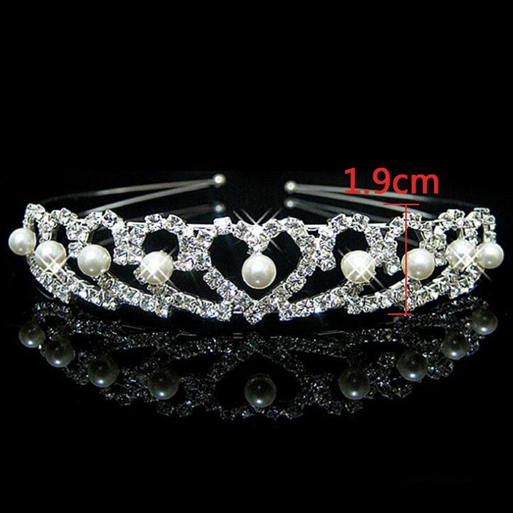 20 Style Kid Cute Princess Tiaras And Crowns Crystal Headband Bridal Crown Wedding Party Accessories Girls Fashion Hair Jewelry Wedding Bridal Tiara Princess Crown Wedding Princess Party Birthday Prom Sparkling Round Tiara