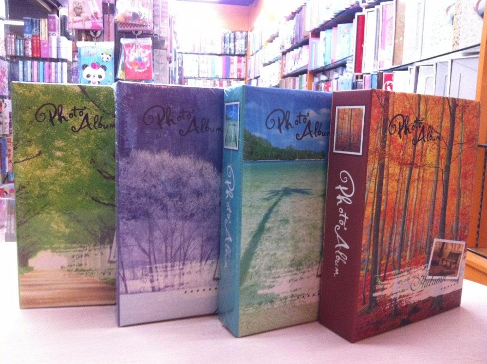 200 Sheets Season Photo Album Scrapbook Interleaf Type Classical 6 Inch Spring Paper Photo Album Scrapbook Paper Baby Family Scrapbook Albums