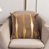 2021 Fashion Striped Pillowcase Festival Home Bronzing Square Decorative Throw Pillow Cover With Gold Striped Cushion Cases Modern Luxury Pillowcases Cushion Cover Soft Fabric Pillow Cases Decorative 45x45CM