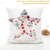 2022 Santa Claus Christmas Pillowcase Decor For Home Christmas Throw Pillow Covers Decorative Snowman Santa Claus Pillow Covers Linen Cushion Cover Couch Pillow Cases Merry Christmas Ornament Xmas Gifts 45x45CM