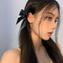 2pcs Black White Ribbon Hair Bows Clips Vintage Bowknot Side Hairpin Cute Girls Barrettes Headdress Hair Accessories for Women