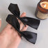 2pcs Black White Ribbon Hair Bows Clips Vintage Bowknot Side Hairpin Cute Girls Barrettes Headdress Hair Accessories for Women