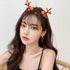 2pcs Cute Deer Ear Hairpins Christmas Hair Clips For Girls Cartoon Antlers Barrettes Lovely Pompom Hairgrips Fashion Hair Accessories For Women