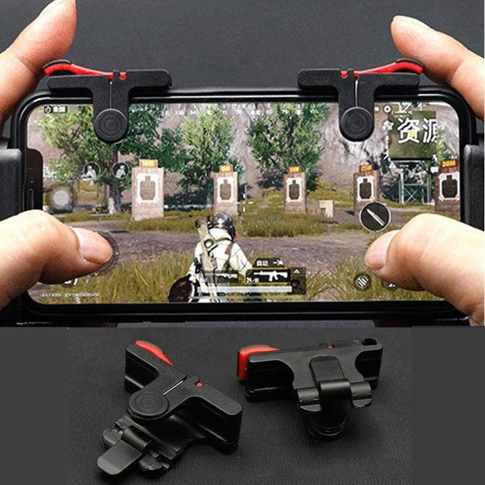 2Pcs Moible Phone Controller Gamepad Free Fire Trigger Game Pad Grip Joystick for Android Accessories With Box Mobile Phone Game Joystick Game Control Touch Screen Joypad Game Controller