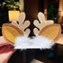 2pcs/set Christmas Hair Clips For Girls Cute Deer Ear Hairpins Hairgrips Kids Christmas Antler Hairpin Barrette Fashion Hair Accessories For Women
