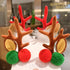 2pcs/set Christmas Hair Clips For Girls Cute Deer Ear Hairpins Hairgrips Kids Christmas Antler Hairpin Barrette Fashion Hair Accessories For Women