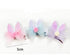 2pcs/Set Cute Hair Clips For Girls Glitter Rainbow Felt Fabric Flowers Hairpins Cat Ears Bunny Barrettes Kids Hair Accessories for Halloween Parties Cosplay for Girls