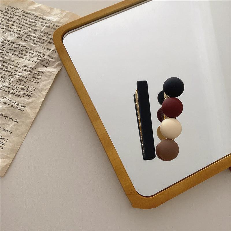 2pcs/Set Fashion Hair Clips Hairpin Geometric Korean Hairgrip Oval Square Hair Barrette Women Headband Gorgeous Hair Accessories For Women