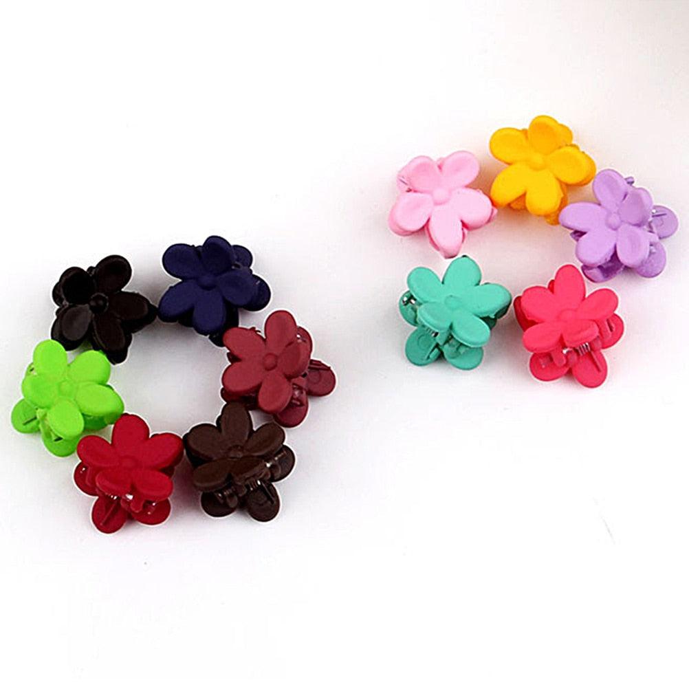 30 Pcs/lot Children 4 Claws Plastic Hair Clips Mini Flowers Gripper Clamp Hair Accessories Hairpins Gorgeous Hair Accessories For Women