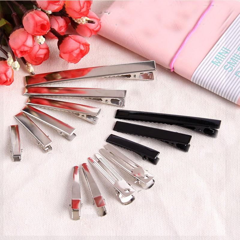 30PCS/Lot High Quality Hair Clips Iron Hairpins 3.2-5.5cm Basic Barrettes Cool Girls Silver-Color Ornament Women Gorgeous Hair Accessories For Women