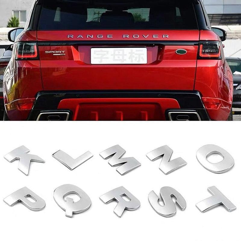 3D Car Stickers Metal Alphabet Car Letters Numbers Decal Sticker, Metal Emblem Decal Logo Trim Badge Silver Black Badge Chrome Letters Numbers Logo Car Stickers Automobiles Plastic Car Letters Number Sticker 3D Emblem Accessories Stickers - ALLURELATION - - Stevvex.com