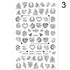 3D Nail Sticker Russian English Letter Sticker For Nails Foil Love Heart Design Accessories Fashion Manicures Sticker Decoration  Nail Art Stickers Water Transfer Nail Decals Full Wraps Gradient Acrylic Nail Kits for Women Manicure Decoration