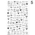 3D Nail Sticker Russian English Letter Sticker For Nails Foil Love Heart Design Accessories Fashion Manicures Sticker Decoration  Nail Art Stickers Water Transfer Nail Decals Full Wraps Gradient Acrylic Nail Kits for Women Manicure Decoration