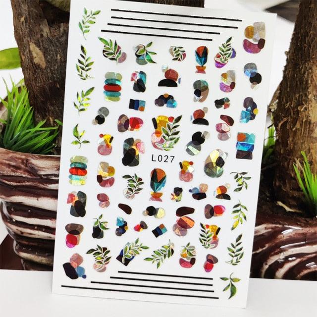 3D Nail Sticker Waterproof Shining Decals Stickers for Nails Cute Beautiful Love Heart Nail Art Decoration Aurora Silver Design Nail Art Stickers Decals Nail Art Supplies Valentines Day 3D Self-Adhesive Nail Decorations Manicuring Nail Art Manicure