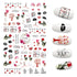 3D Nail Stickers Leaves Butterfly Panda Love Heart Design Stickers For Nails Manicure Foil Nail Art Decor  Girls Manicure Decoration Nail Art Supplies 3D Self-Adhesive Nail Decals Designer Nail Stickers for Acrylic Nails