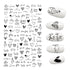 3D Nail Stickers Leaves Butterfly Panda Love Heart Design Stickers For Nails Manicure Foil Nail Art Decor  Girls Manicure Decoration Nail Art Supplies 3D Self-Adhesive Nail Decals Designer Nail Stickers for Acrylic Nails