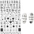 3D Nail Stickers Leaves Butterfly Panda Love Heart Design Stickers For Nails Manicure Foil Nail Art Decor  Girls Manicure Decoration Nail Art Supplies 3D Self-Adhesive Nail Decals Designer Nail Stickers for Acrylic Nails