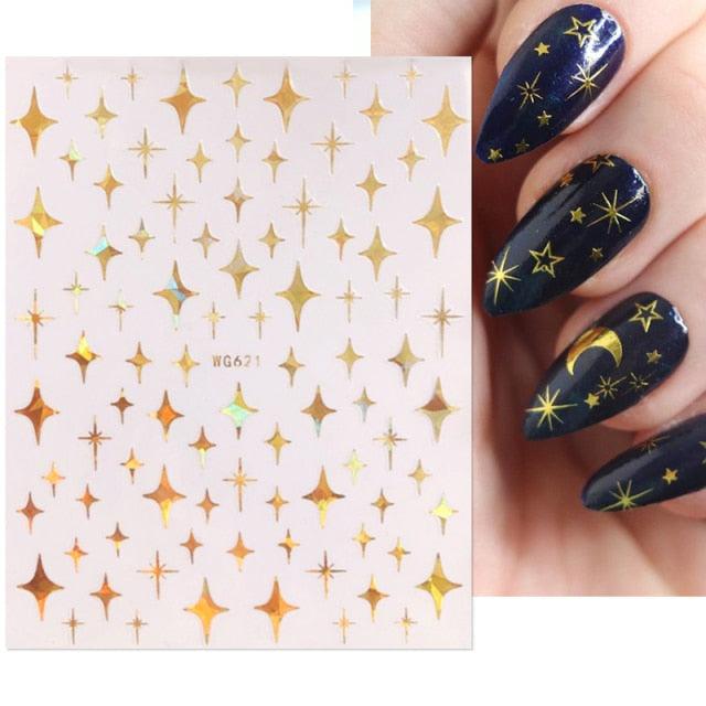 3D Nails Sticker Spring Cartoon Animals Flowers Leaves Self Adhesive Decals Sliders Nail Art Accessories Decoration Decal Self-Adhesive 3D Wave Design Decoration for Women Girls Tape Nail Art Stickers Decal Decoration